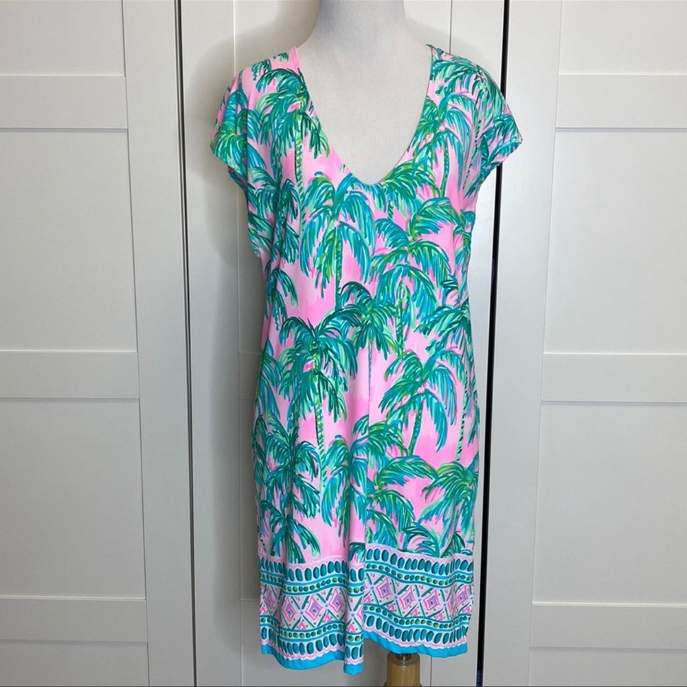 COPY - Lilly Pulitzer Pink Blossoms Swimsuit Cover Up Small
